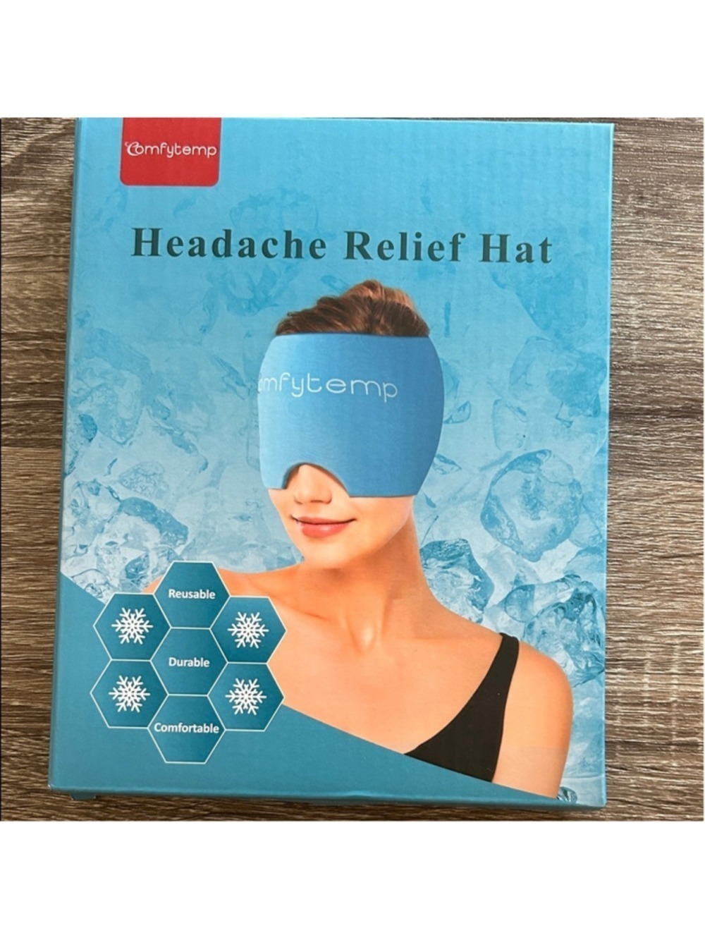 Blue Headache Relief Hat - Picture 1 of 3